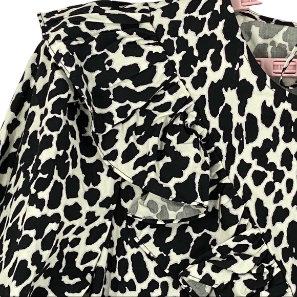 Sandy Liand for Target Women’s Leopard Print Puff Sleeve Midi Dress Size XS - Picture 5 of 14